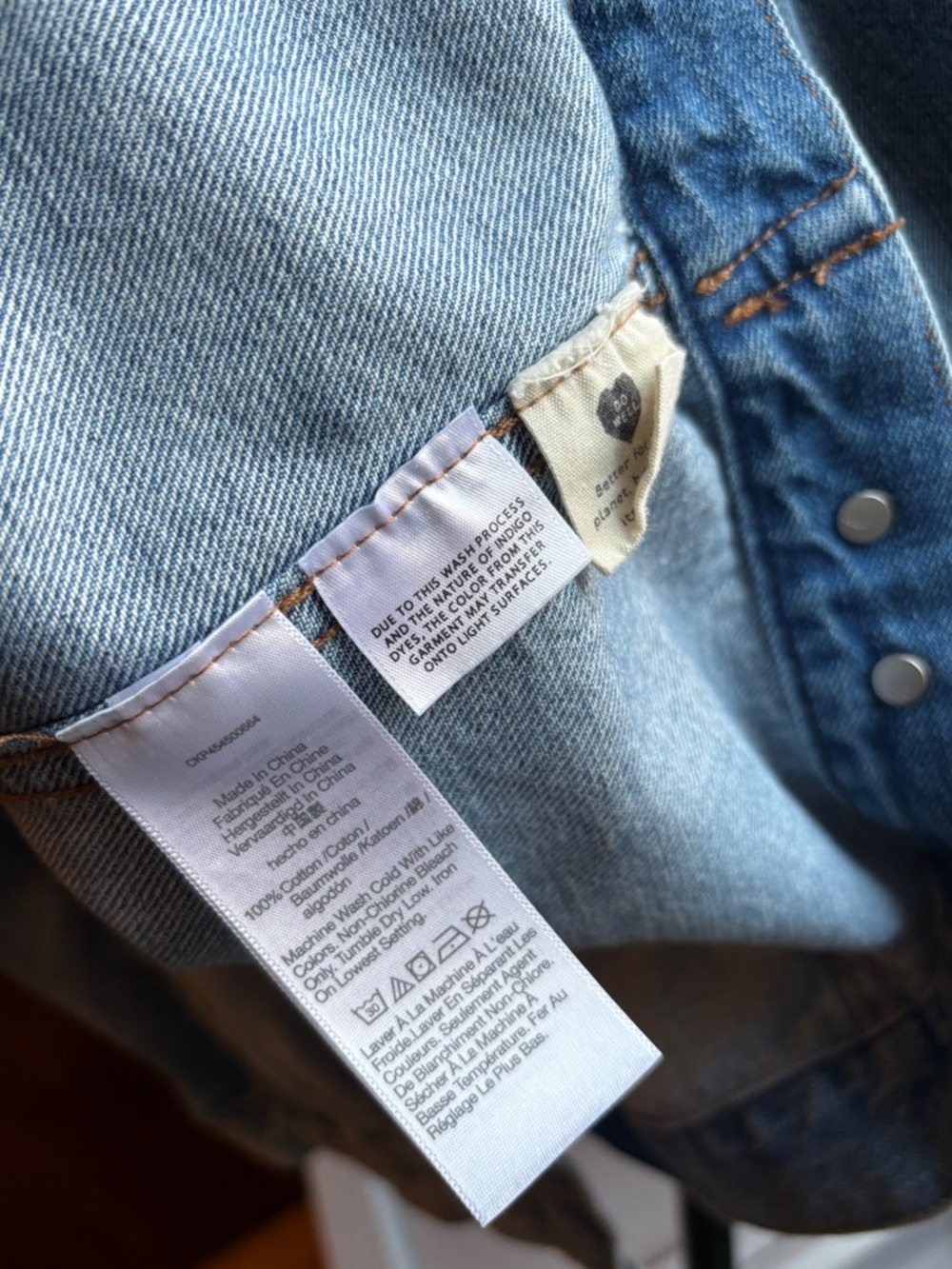 EUC Madewell Oversized Blue Jean Jacket | Distressed Denim | Women’s Plus 1X - Picture 6 of 16